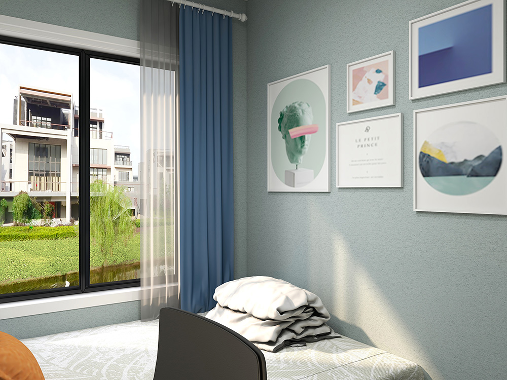 SLT23-80135T竹炭纤维无缝墙布装修案例效果图1 - 副本