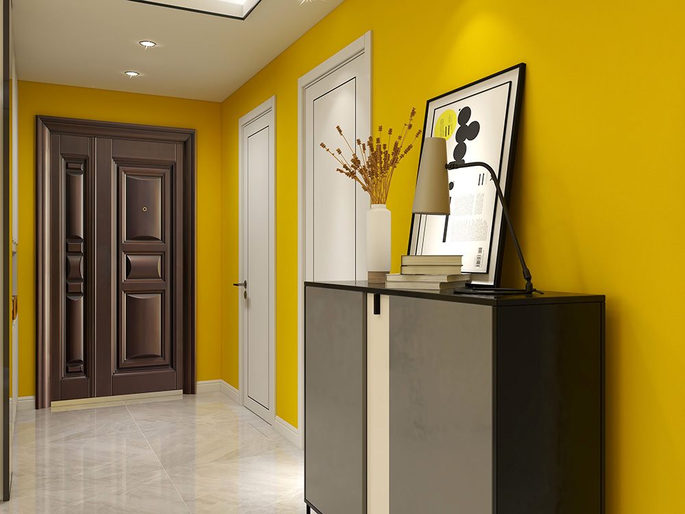 SLT6-421T竹炭纤维无缝墙布装修案例效果图1